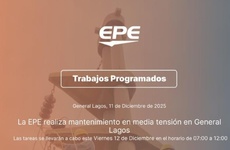 Imagen de Corte programado de la EPE en General Lagos