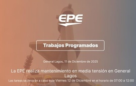 Imagen de Corte programado de la EPE en General Lagos