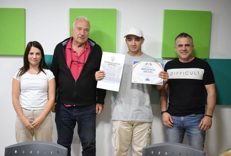 Imagen de El piloto David Ausili fue declarado "Deportista Destacado" de Arroyo Seco