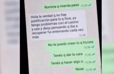 Chat de padres. La mujer confes&oacute; que el dinero recaudado lo perdi&oacute; en apuestas: "Tengo problemas con el casino".