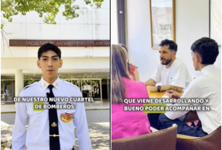 Imagen de Los Bomberos Voluntarios de Alvear firmaron un convenio con la UNR para el dise&ntilde;o del nuevo cuartel