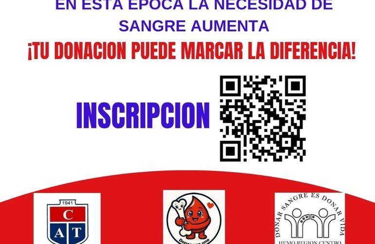 Imagen de Jornada de donaci&oacute;n de sangre y registro de m&eacute;dula &oacute;sea en Arroyo Seco