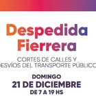 Imagen de Despedida Fierrera: este domingo habr&aacute; cortes de calles y desv&iacute;os del transporte p&uacute;blico