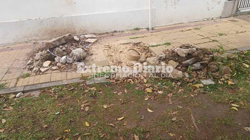 Imagen de Reclamo vecinal por una vereda en mal estado desde hace cuatro meses