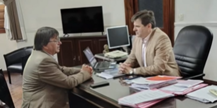 Imagen de Paponi y Derico gestionaron obras y la reactivaci&oacute;n de la Ruta 25S en Santa Fe