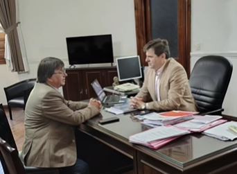 Imagen de Paponi y Derico gestionaron obras y la reactivaci&oacute;n de la Ruta 25S en Santa Fe