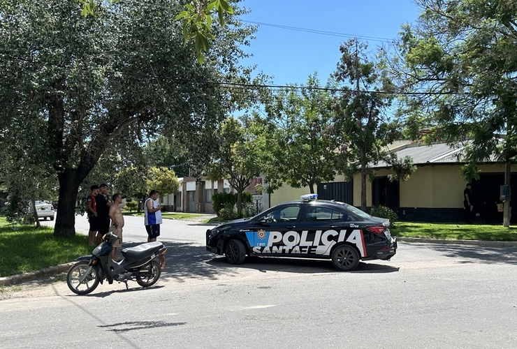 Imagen de Accidente de tr&aacute;nsito entre dos motos en Ju&aacute;rez Celman y Baigorria