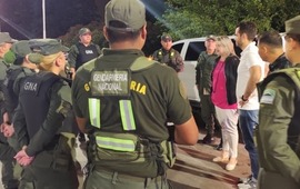 La ministra de Seguridad en Rosario esta Nochebuena.