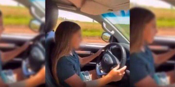 Imagen de Esc&aacute;ndalo en redes: el video de la hija de El Polaco manejando un auto a los 12 a&ntilde;os que desat&oacute; la pol&eacute;mica