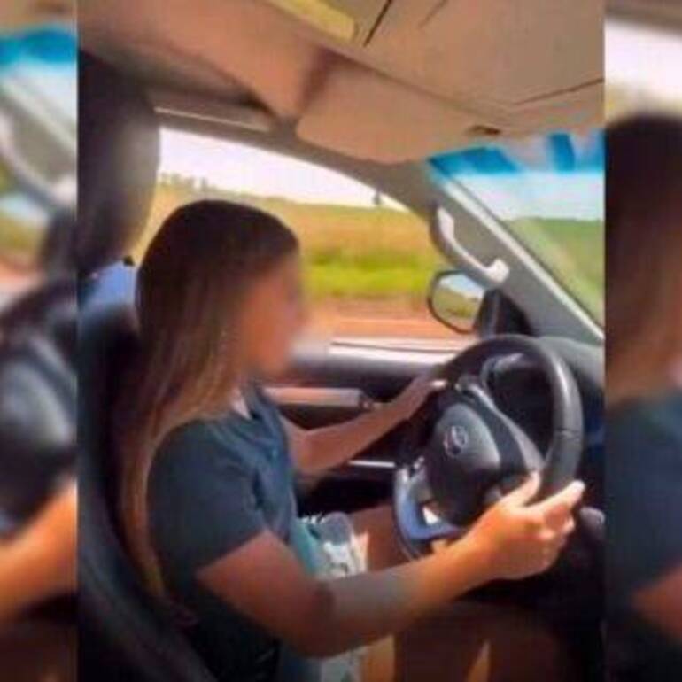 Imagen de Esc&aacute;ndalo en redes: el video de la hija de El Polaco manejando un auto a los 12 a&ntilde;os que desat&oacute; la pol&eacute;mica