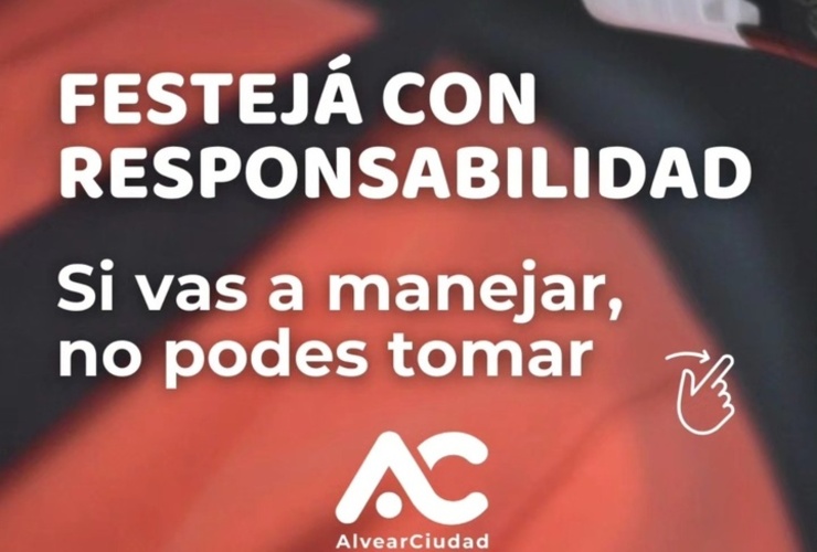 Imagen de Alvear refuerza el mensaje de conducci&oacute;n responsable durante las fiestas
