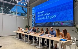 Imagen de General Lagos firm&oacute; un hist&oacute;rico convenio P&uacute;blico-Privado-Sindical para una obra de Gas Natural