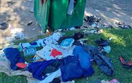 Imagen de Vecinos denuncian un basural constante en el contenedor de G&aacute;lvez y Churchill