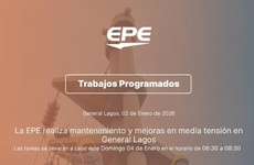Imagen de La EPE realizar&aacute; mantenimiento y mejoras en media tensi&oacute;n en General Lagos