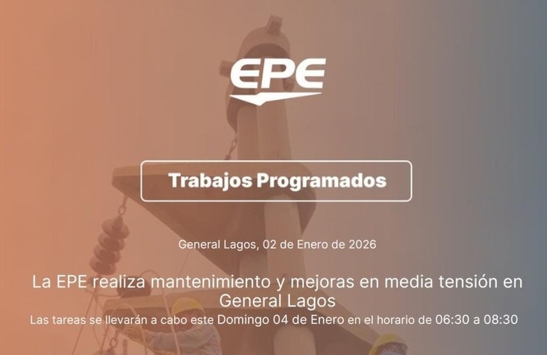 Imagen de La EPE realizar&aacute; mantenimiento y mejoras en media tensi&oacute;n en General Lagos