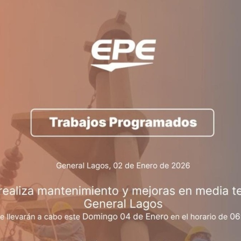 Imagen de La EPE realizar&aacute; mantenimiento y mejoras en media tensi&oacute;n en General Lagos