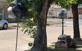 La imagen enviada en la tarde de hoy por una vecina de esta cuadra.