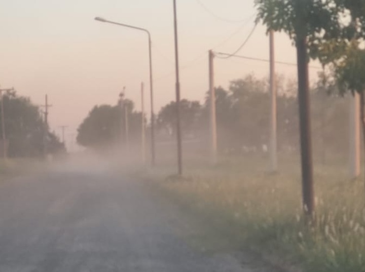 Foto tomada esta tarde junto a la queja.