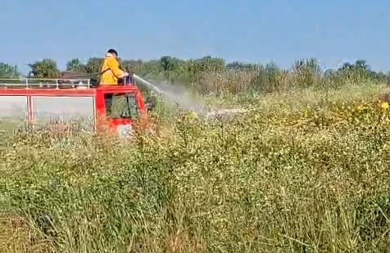 Imagen de Incendio en la costa de General Lagos: operativo conjunto logr&oacute; controlar el fuego en la zona de Bio Lagos