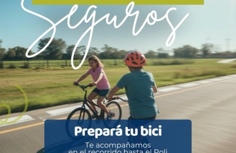 Imagen de Lanzan en Alvear un proyecto de movilidad sostenible para que los chicos vayan en bicicleta a la Escuela de Verano