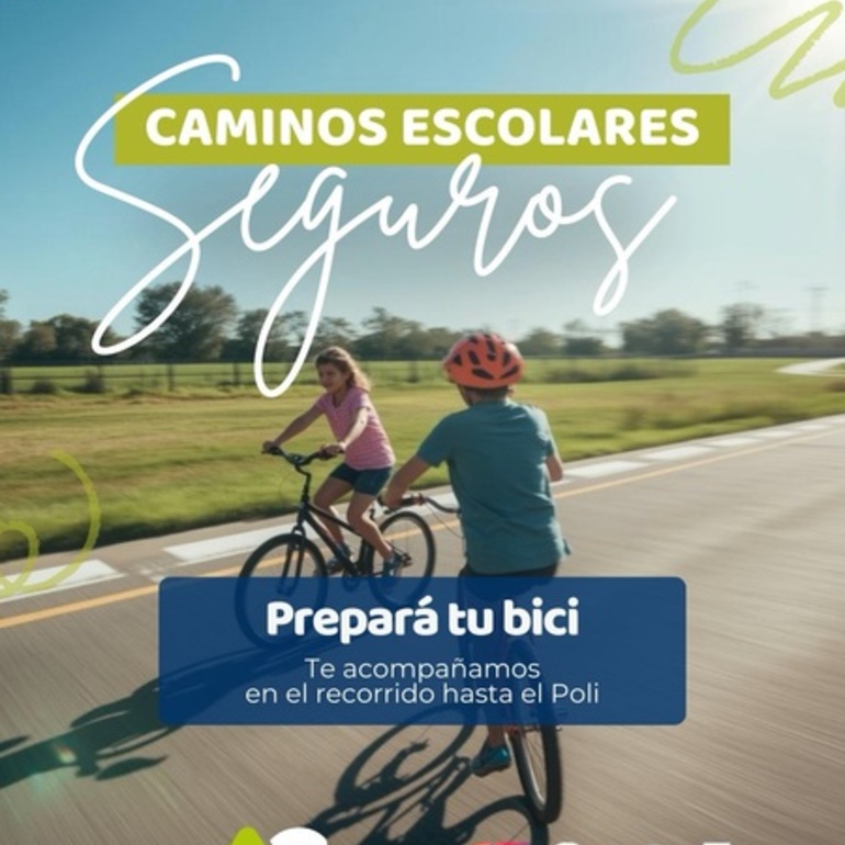 Imagen de Lanzan en Alvear un proyecto de movilidad sostenible para que los chicos vayan en bicicleta a la Escuela de Verano