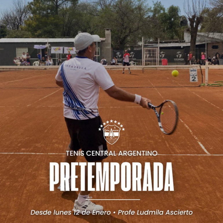 Imagen de El 12/01, inicia la pretemporada de tenis en Central Argentino