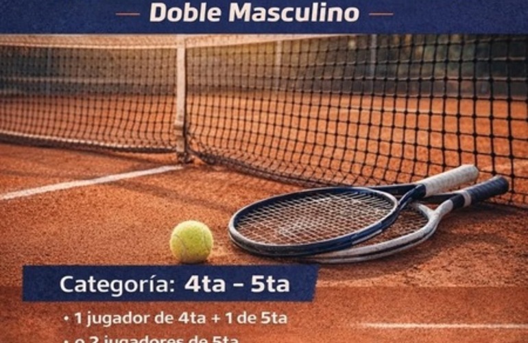 Imagen de En Enero, torneo americano de tenis 'dobles masculino' en A.S.A.C.