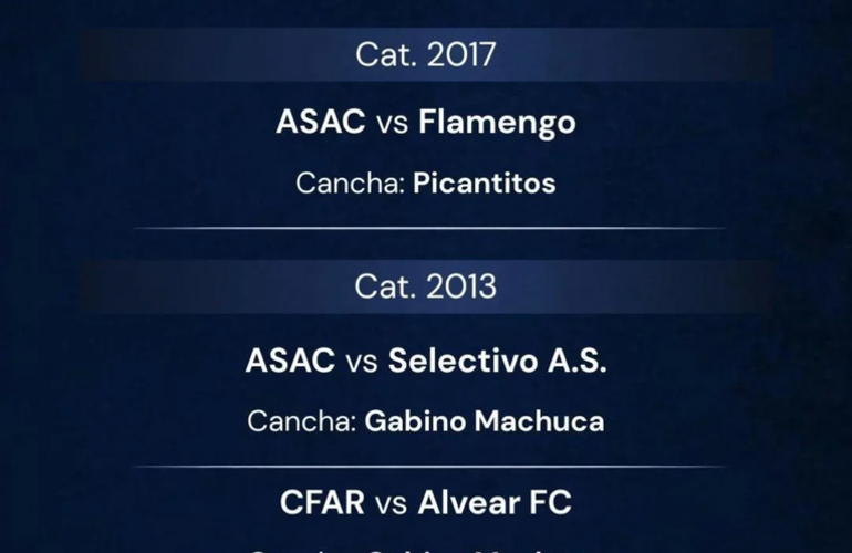 Imagen de Hoy se juega la tercera jornada del 'Mundialito Alianza Arteaga' en A.S.A.C