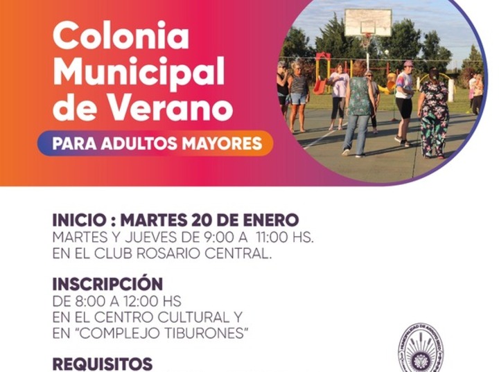 Imagen de Colonia Municipal de Verano para adultos mayores