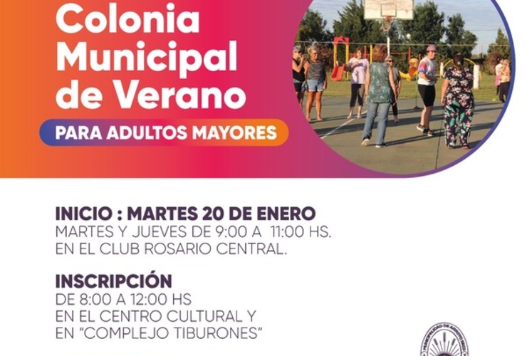 Imagen de Colonia Municipal de Verano para adultos mayores