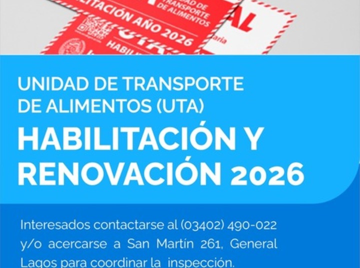 Imagen de UTA: Habilitaci&oacute;n y renovaci&oacute;n 2026