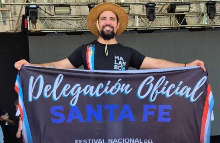 Imagen de Maximiliano Ballinari represent&oacute; a Santa Fe en el Festival Nacional del Malambo