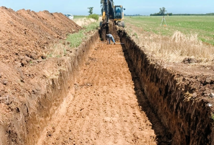 Imagen de Avanza la obra del canal aliviador del Arroyo Pavón Imagen de Avanza la obra del canal aliviador del Arroyo Pavón