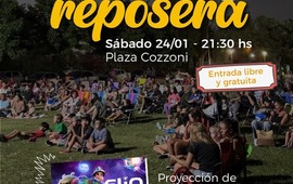 Imagen de El "Cine a la Reposera" llega a la Plaza Cozzoni para una noche bajo las estrellas