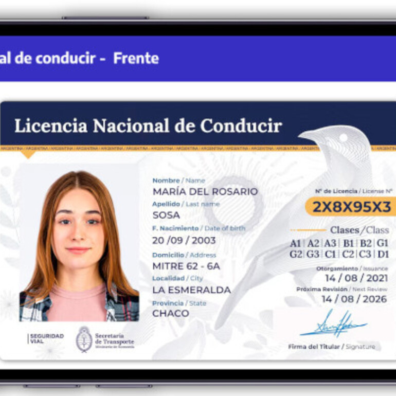 Imagen de Santa Fe: Las licencias de conducir digitales ya son v&aacute;lidas para circular por toda la provincia