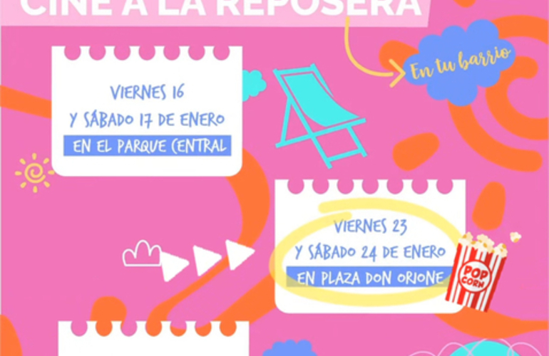 Imagen de Hoy, Cine a la Reposera en plaza Don Orione en General Lagos