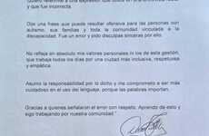 Imagen de El intendente Daniel Tonelli pidi&oacute; disculpas p&uacute;blicas tras sus declaraciones sobre el autismo