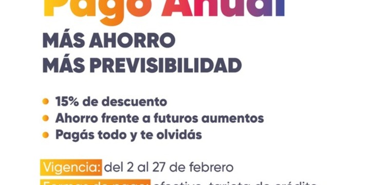 Imagen de Tasas municipales: Arroyo Seco lanza el Pago Anual 2026 con importantes beneficios para los vecinos