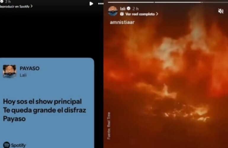 Imagen de El ir&oacute;nico mensaje de Lali Esp&oacute;sito tras la presentaci&oacute;n de Javier Milei en Mar del Plata