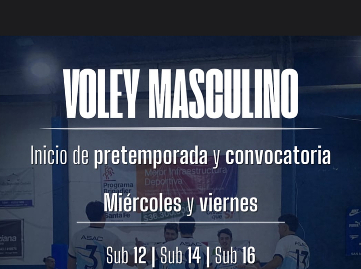 Imagen de El v&oacute;ley masculino de A.S.A.C. inicia la pretemporada con convocatoria de jugadores
