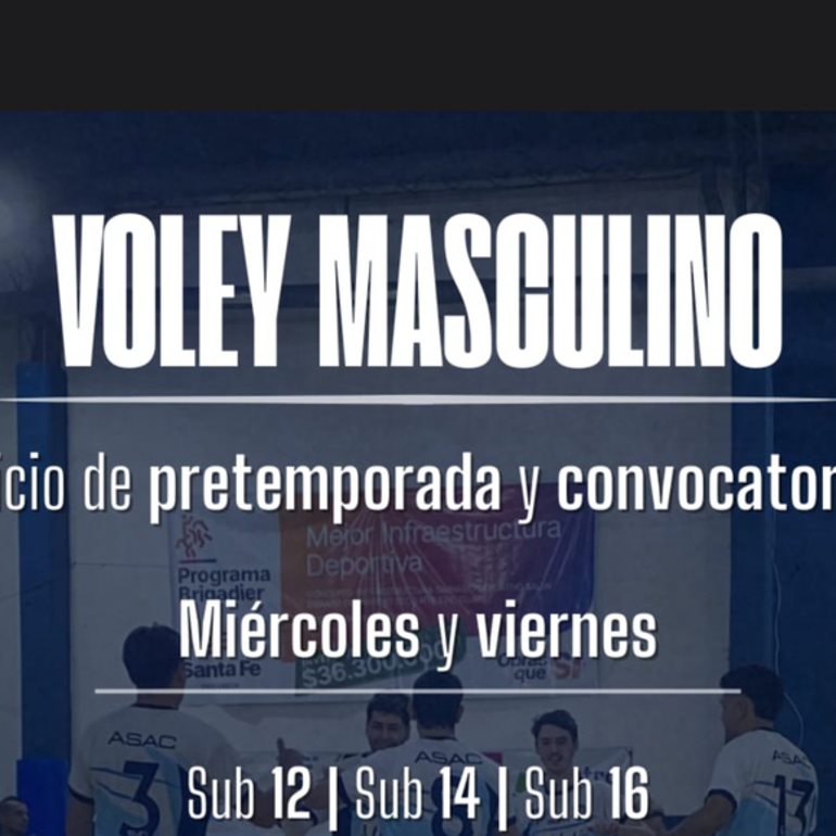 Imagen de El v&oacute;ley masculino de A.S.A.C. inicia la pretemporada con convocatoria de jugadores