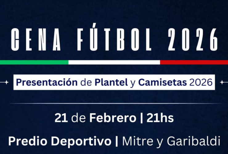 Imagen de F&uacute;tbol: A.S.A.C. realizar&aacute; Cena presentaci&oacute;n de Plantel y Camisetas 2026