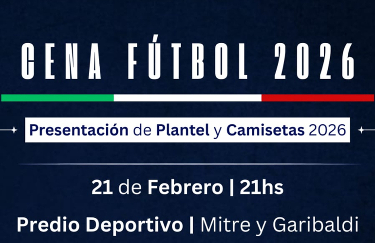 Imagen de F&uacute;tbol: A.S.A.C. realizar&aacute; Cena presentaci&oacute;n de Plantel y Camisetas 2026