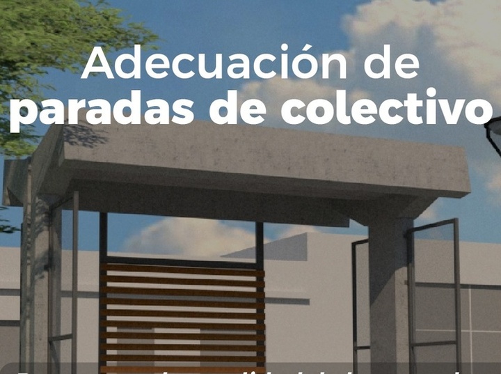 Imagen de Pueblo Esther inici&oacute; la renovaci&oacute;n integral de las paradas de colectivos