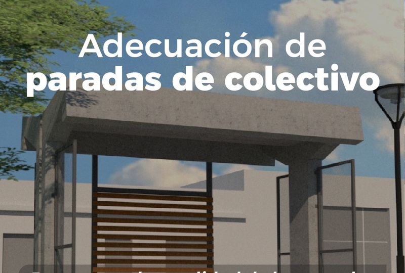 Imagen de Pueblo Esther inici&oacute; la renovaci&oacute;n integral de las paradas de colectivos