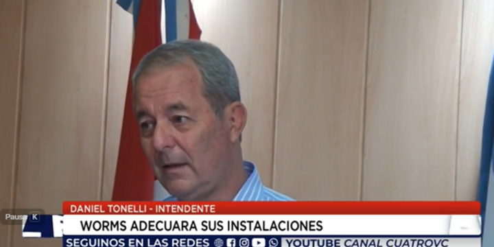 Imagen de Tonelli confirm&oacute; que la empresa Worms adecuar&aacute; sus instalaciones