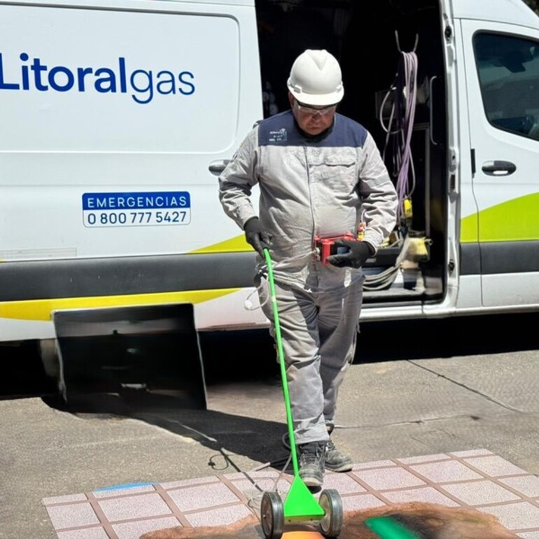 Se trata de un trabajo anual realizado por el personal de Litoralgas
