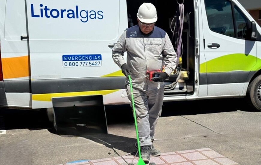 Se trata de un trabajo anual realizado por el personal de Litoralgas