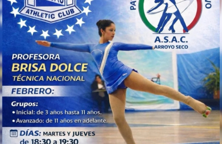 Imagen de Comenzaron las clases de Pat&iacute;n Art&iacute;stico y Competitivo de A.S.A.C. con profesora nueva