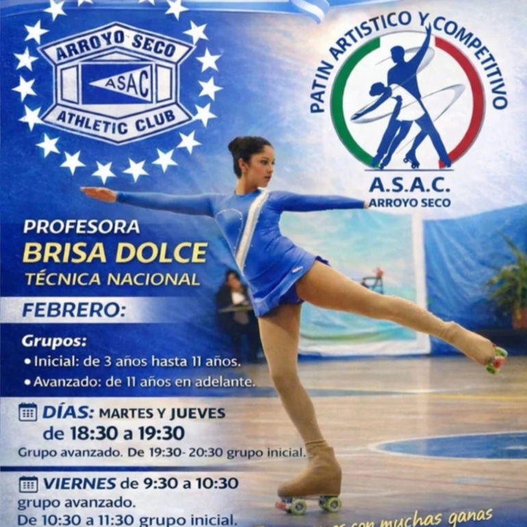 Imagen de Comenzaron las clases de Pat&iacute;n Art&iacute;stico y Competitivo de A.S.A.C. con profesora nueva